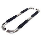 A1010S  -  With Step Pads 4 In Oval Bent Pol Stainless Steel With Welded End Caps Frame Bod